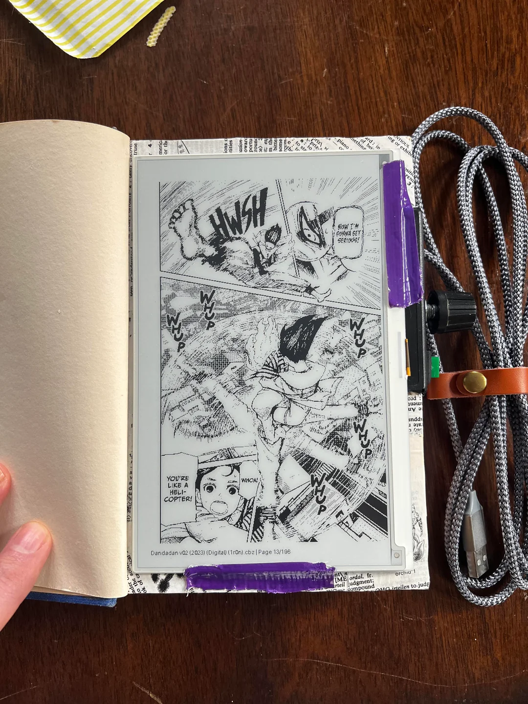 Tome Reader displaying a manga page in CBZ format